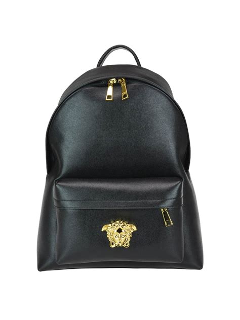 versace backpack leather|Versace pouch.